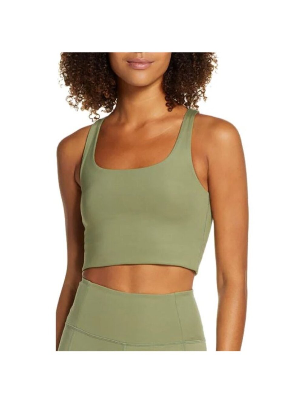 ☀️ GIRLFRIEND COLLECTIVE Green Paloma Racerback Sports Bra Athletic Small